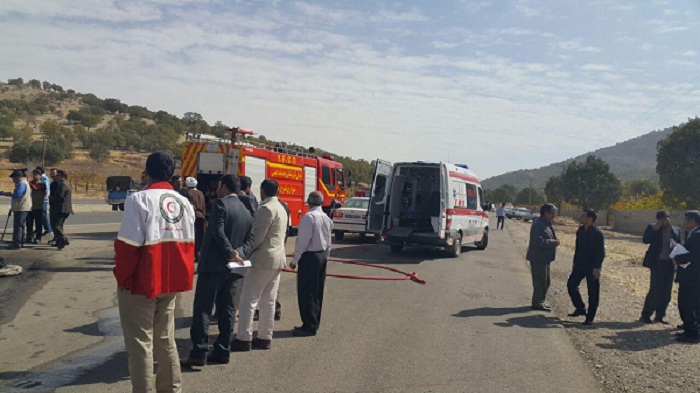 اولین مانور امداد و نجات جاده ای در محور یاسوج به شیراز برگزار شد
