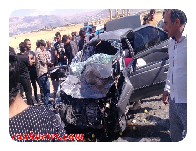 4کشته در سانحه تصادف دو خودرو در جاده ی کمربندی یاسوج به اصفهان/تصاویر