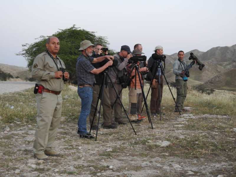 بازدید هیئت پرنده نگر اروپایی از منطقه حفاظت شده خائیز کهگیلویه/تصاویر