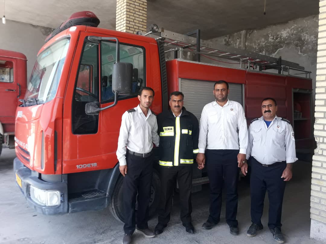 بازدید مدیر عامل سازمان آتش نشانی و خدمات ایمنی استان از ایستگاه های عملیاتی شهر دهدشت