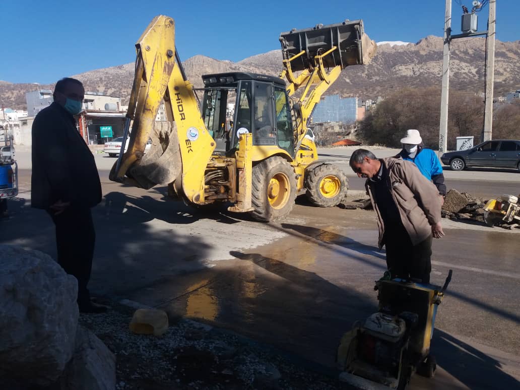 تعمیر 330 مورد شکستگی شبکه توزیع آب در سطح شهرستان بویراحمد