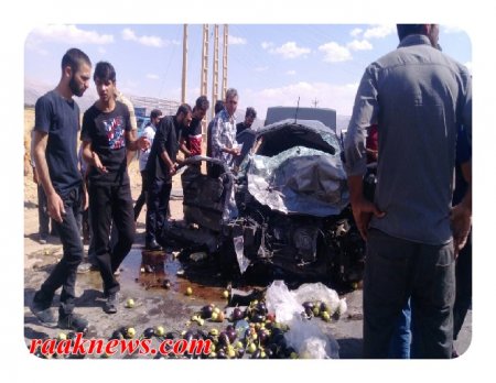 4کشته در سانحه تصادف دو خودرو در جاده ی کمربندی یاسوج به اصفهان/تصاویر