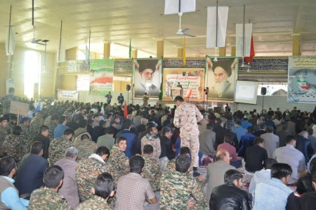 گزارش تصویری از اجتماع بسیجیان در مصلی امام خمینی (ره) دهدشت