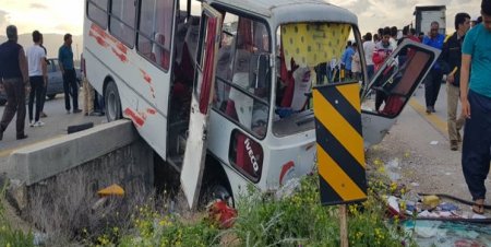 تصادف سرویس مدرسه درفسا با 23کشته و زخمی +عکس 