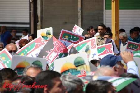 حضور پرشور مردم گچساران در راهپیمایی روز قدس+تصاویر