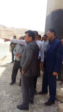 بازدید جمعی از مدیران استانی و شهرستانی از پروژه «پل تراب»لنده/گزارش تصویری