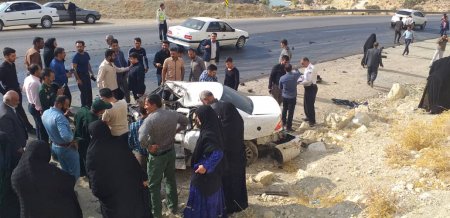 2 کشته ویک زخمی در برخورد کامیون با سمند در محور یاسوج-اصفهان/تصاویر