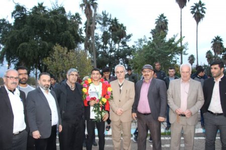 استقبال از دارنده مدال طلای جام بین المللی کشتی روز جهانی کودک در دهدشت