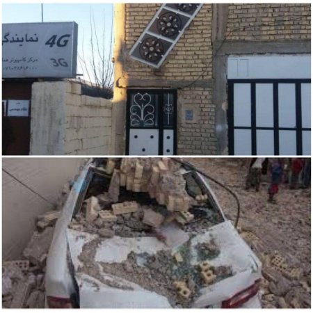 اولین تصاویر از خسارت زلزله شدید عصر امروز شیراز 