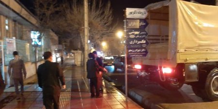 ضدعفونی کردن بیمارستان‌های شهر یاسوج توسط تیپ 48 سپاه فتح استان+تصاویر