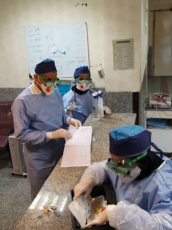 گزارش تصویری از فعالیت پرسنل بیمارستان امام خمینی(ره)دهدشت در کنار بیماران مبتلا به کرونا