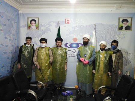ضدعفونی دفتر رسانه های شهر یاسوج با همکاری بسیج رسانه و گروه های جهادی