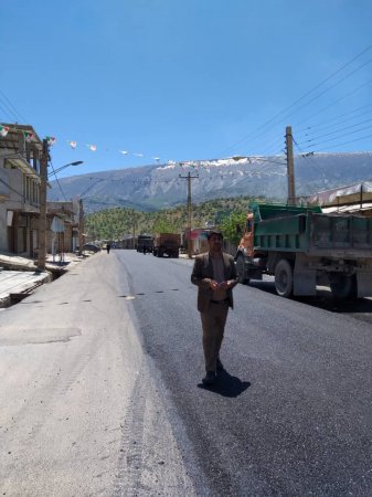 آسفالت 20 هزار متر از خیابان های شهر قلعه رئیسی توسط شهرداری/تصاویر