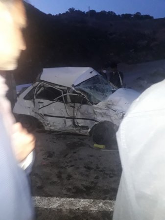 تصادف زنجیره ای در استان کهگیلویه و بویراحمد/تصاویر
