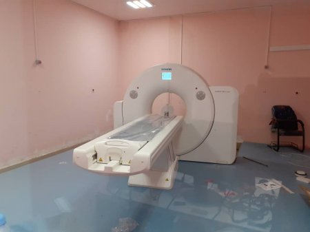 نصب دستگاه سی.تی.اسکن در بیمارستان شهید جلیل یاسوج/تصاویر