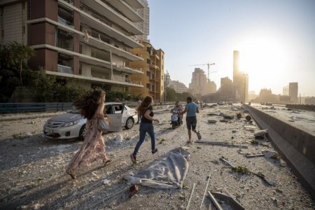 تصاویر آخرالزمانی از بیروت