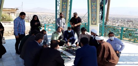 تجدید بیعت خبرنگاران با شهدای گمنام شهر دهدشت/گزارش تصویری