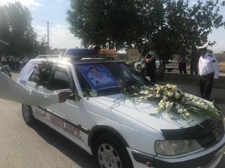 گزارش تصویری از وداع تلخ با پیکر رئیس پلیس راهور شهرستان کهگیلویه