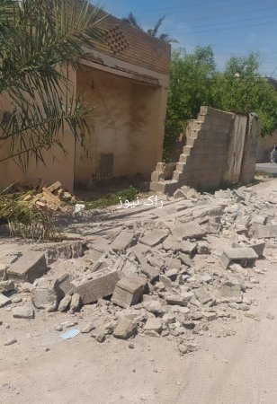 اولین تصاویر از خرابی های زلزله در بندرگناوه