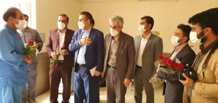 دیدارمدیرکل بنیاد شهید و امور ایثارگران استان کهگیلویه و بویراحمد با جانبازان بیمارستان سلمان به مناسبت روز جانباز