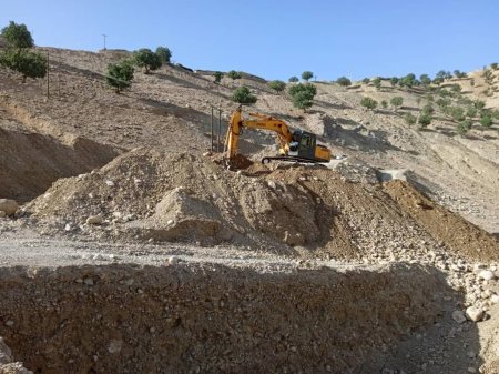 گزارش تصویری از فعالیت عملیات اجرایی احداث پل بزرگ رود سمه در بخش دیشموک