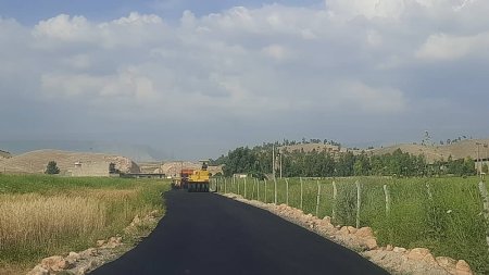 آغاز عملیات روکش آسفالت روستای شهید آران شهرستان کهگیلویه/تصاویر