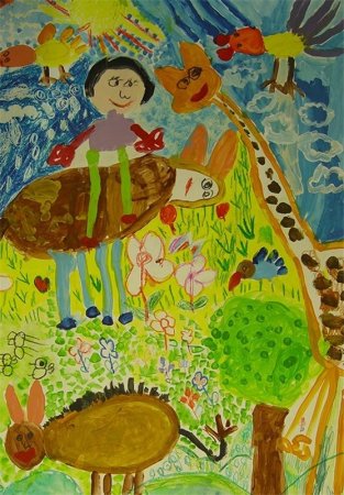 درخشش کودک 6ساله بهبهانی در مسابقه نقاشی  بلاروس+عکس