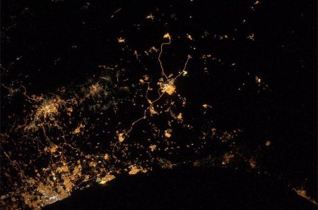 تصویری از آسمان غزه از فضا توسط فضانورد اروپایی +عکس