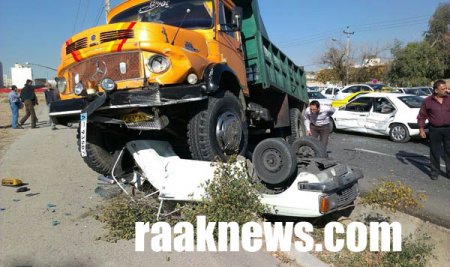 وحشتناک ترین تصادف خیابانی امسال در شیراز! +تصاویر