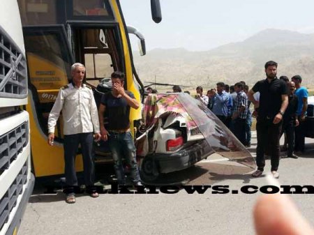 تازه ترین جزئیات ازتصادف اتوبوس دهدشت -شیراز 12 کشته وزخمی برجای گذاشت+تصاویر(18+)