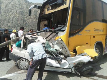 تازه ترین جزئیات ازتصادف اتوبوس دهدشت -شیراز 12 کشته وزخمی برجای گذاشت+تصاویر(18+)