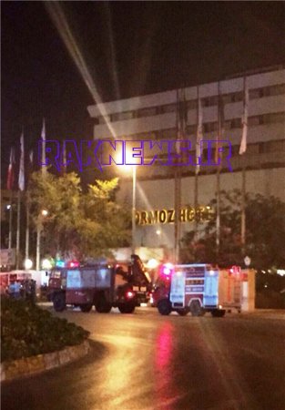 آتش این بار در هتل هرمز/ کشته شدن یک آتش نشان/ نجات جان 58 نفر/ مصدوم شدن کارمند هتل+عکس
