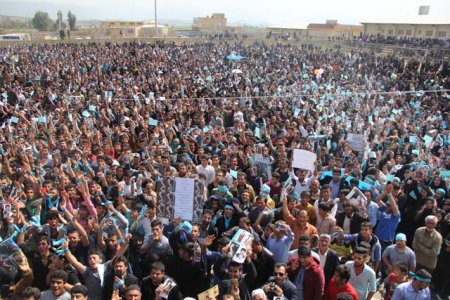 گزارش تصویری نطق انتخاباتی سید محمد موحد در ورزشگاه تختی دهدشت/ بخش اول