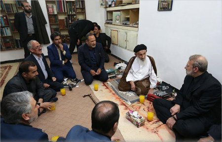 دیدار دکتر لاریجانی با حجت الاسلام والمسلمین میراحمد تقوی +گزارش تصویری