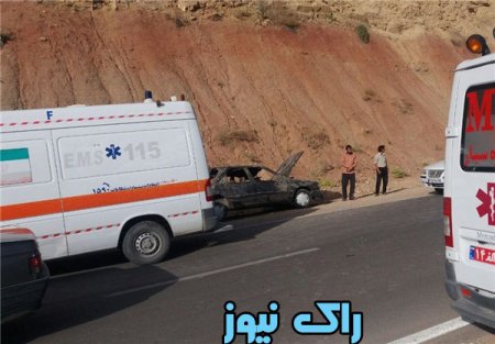   13مصدوم  درحادثه برخورد مزدا و پیکان در محور یاسوج ـ شیراز +عکس