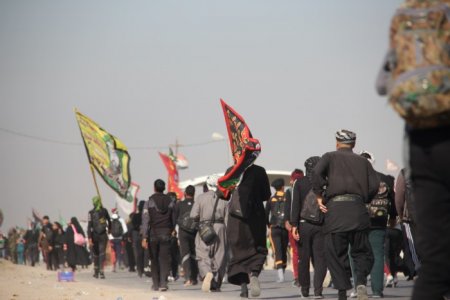 زائران کهگیلویه وبویراحمدی به پیاده روی اربعین درعراق پیوستند +تصاویر