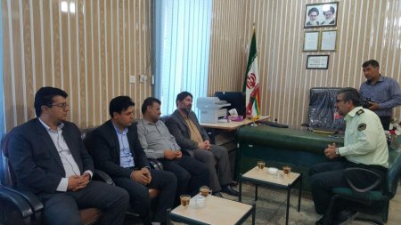 به مناسبت هفته ی نیروی انتظامی صورت پذیرفت:  دیدار رئیس بنیاد شهید با فرماندهی انتظامی شهرستان کهگیلویه
