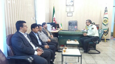 به مناسبت هفته ی نیروی انتظامی صورت پذیرفت:  دیدار رئیس بنیاد شهید با فرماندهی انتظامی شهرستان کهگیلویه