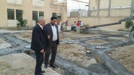 بازدید فرماندار کهگیلویه از ساختمان پلاتوی نمایش درحال ساخت شهر دهدشت/تصاویر