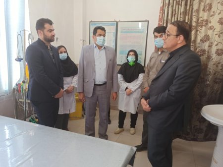 روز پرکار رئيس دانشگاه علوم پزشکی یاسوج در بهمئی و بازدید از بیمارستان در حال ساخت این شهرستان