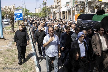 مراسم تشییع حجت الاسلام و المسلمین محقق در اهواز برگزار شد/تصاویر